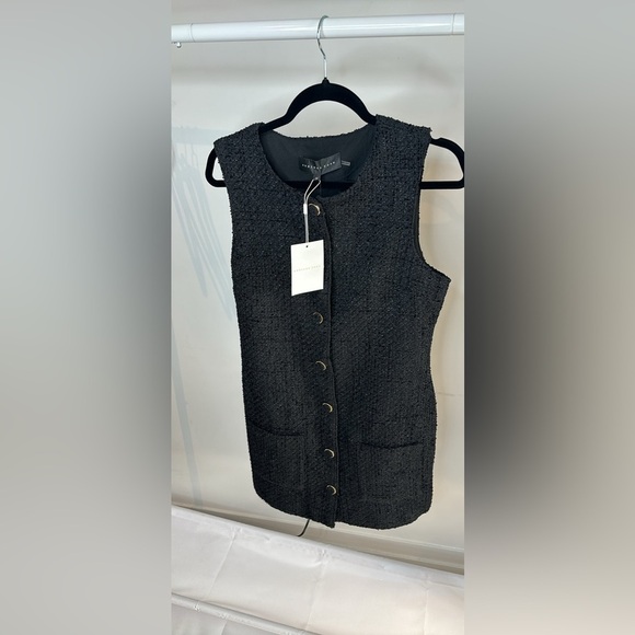 Endless Rose Sleeveless Tweed Mini black Dress, Size M, Brand New w/Tag - Picture 5 of 14